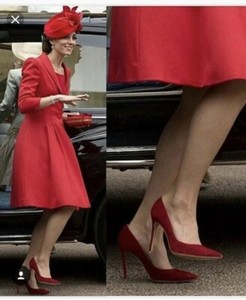 cherry red pumps