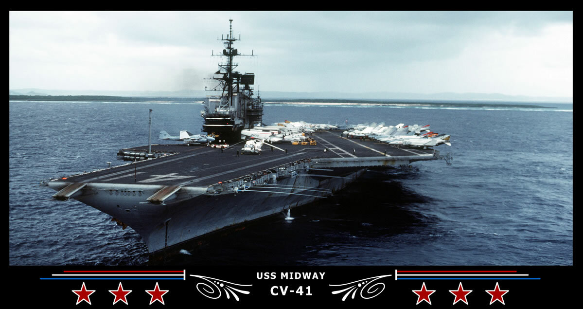 Navy Emporium USS Midway CV-41 Art Print | eBay Navy Emporium USS Midway CV-41 Art Print | eBay