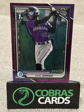 ERIEL DIHIGO 2024 BOWMAN CHROME PURPLE SHIMMER REFRACTOR #ED 232/250