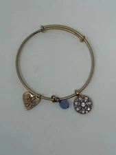 Mariana guardian angel bracelet Swarovski crystals heart charm expansion goldton