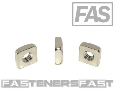 (25) 8-32 Stainless Steel Square Nuts 18-8 (25 Pcs)