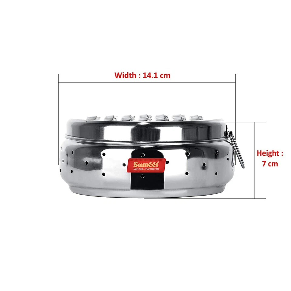 Edelstahl Gemüse Reibe Mit Aufbewahrungsbehälter 14 Cm Durchmesser - Bild 4 von 4