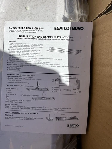 ⚡️Satco 65/647R1 LED Adjustable Hi-Bay Fixture W/ Integrated Sensor Port⚡️4000k - Picture 3 of 9