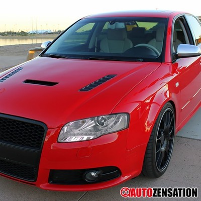 Fit 2005-2008 Audi A4 Halogen Type LED Strip Projector Headlights Lamps 05-08