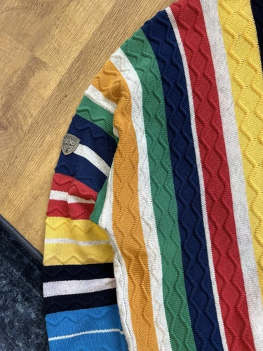 Suéter tejido 3D Carlo Colucci estilo Coogi vintage - raro - Imagen 10 de 17