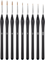 Annvchi Feine Pinsel Set,9 Acryl Pinselset Acrylfarben,Pinsel Fein,Malen Nach Za