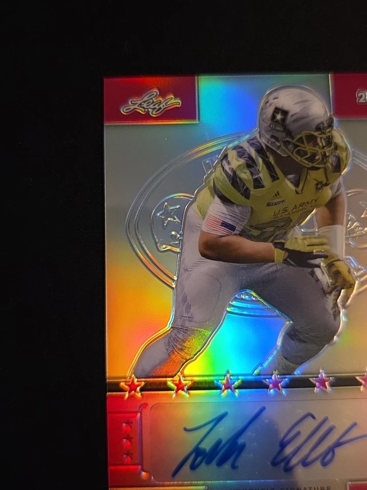 2016 Leaf Army All-American Jordan Elliott Pink /20 Auto - Image 4 of 4