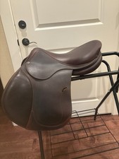 Antares 17.5 In Medium Tree Custom Jump Saddle Brown Buffalo Leather