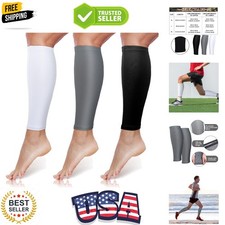 Anti-Slip Calf Compression Sleeves - 3 Pairs for Athletes  Active Lifestyles