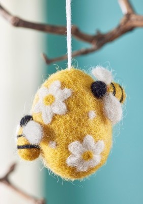 Handarbeit Filz Biene Hängedeko Ostern Fairtrade Öko plastikfrei