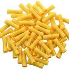 MR DJ DBCV1210Y 100 pcs 12 - 10 Gauge AWG Yellow insulated crimp terminals