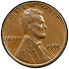 1955 Doubled Die Obverse Lincoln Cent 1c PCGS AU55 BN (Spectacular Coin)