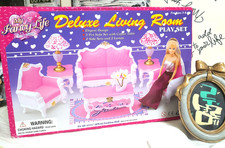 Gloria My Fancy Life Dollhouse Living Room Sofa Table Lamp Furniture Set 2317