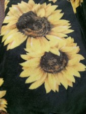 Sunflower Floral Throw Blanket 60" x 50" 100 Polyester
