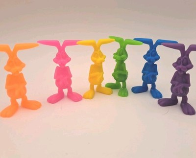Vintage Tower Of Bunnies Bunny Family 28 Game Pieces Only! Cake Topper Crafts