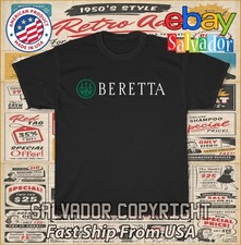 New Tee Shirt BERETTA Firearms Guns Logo Men's T-Shirt American T-Shirt