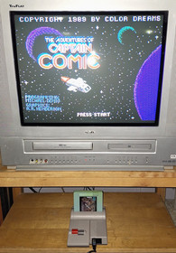 Captain Comic Nintendo NES Unlicensed Color Dreams Blue Cartridge - Tested