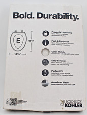 Kohler K-4774-0 Brevia White Elongated Toilet Seat with Quick-Release Hinges NEW