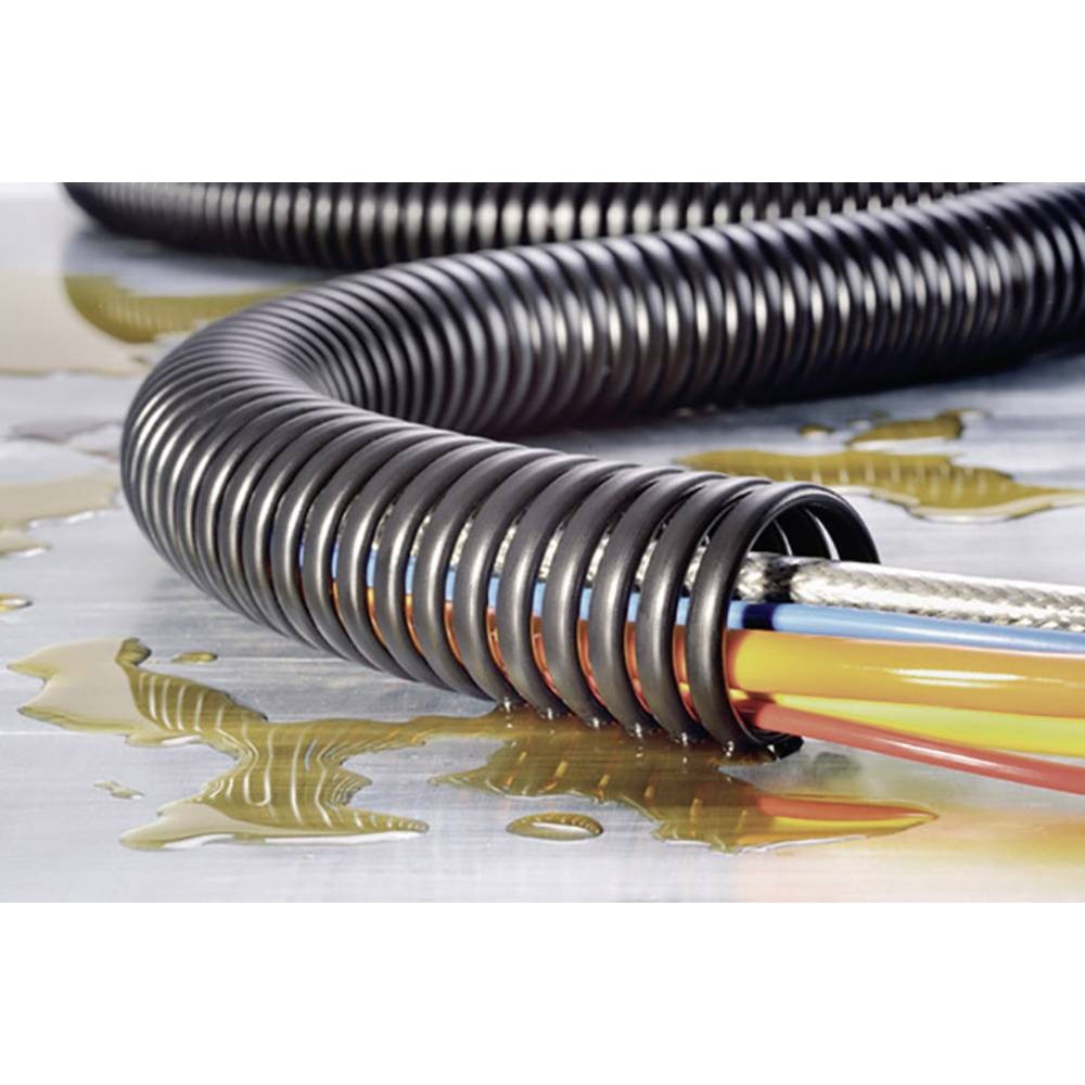 Gaine spirale polypropylène HellermannTyton SPS40-PP-BK noire 1m