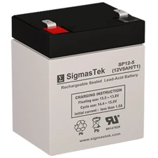 SigmasTek Battery Replacement for Consent Battery GS124 SLA Rechargeable 12V 5Ah