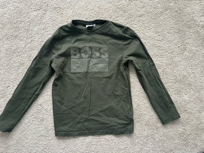 Preowned Kids/Boys BOSS Green Longsleeve Shirt- Kids Size 10Y