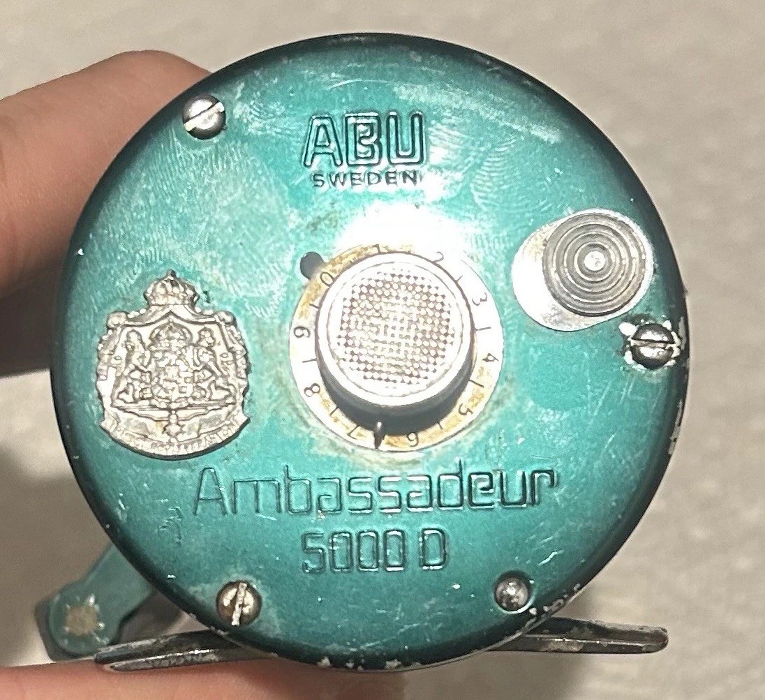 ABU 【美品】 RecordAmbassadeur 5000グリーン　サイモン Vintage Abu Garcia Ambassadeur 5000D Teal Green Fishing Reel