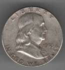 1953 P FRANKLIN HALF DOLLAR 90% SILVER 50¢ PHILADELPHIA UNITED STATES OF AMERICA