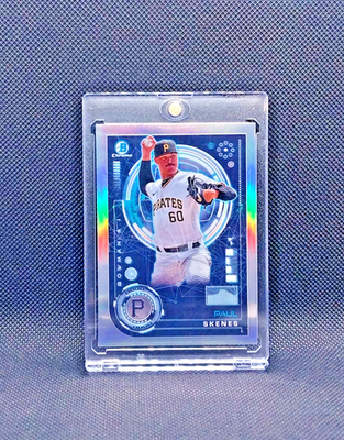 PAUL SKENES ROOKIE REFRACTOR 2024 BOWMAN CHROME SP TOPPS RC 