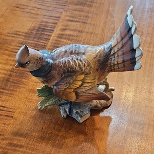 Norcrest Porcelain Quail Figurine Collectible Sculpture Japan