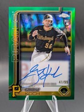 2025 Topps Chrome Baseball Grant Koch Green #/99 #RA-GKO RC Pirates