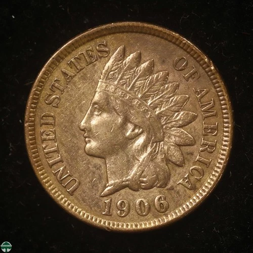 1906 Indian Small Cent - AU Details: Cleaned