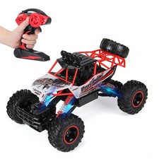 Large Remote Control 4WD RC Cars Monster Truck Rock Crawler Kid Electric Toy Red