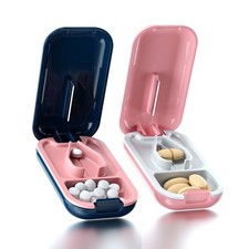 Small Pill Cutter, Pill Cutter Splitter for Small and Tiny Pills, Portable Pr...