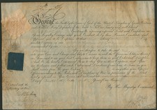 KING GEORGE IV (GREAT BRITAIN) - DOCUMENT SIGNED 12/1823