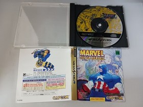 Funzionamento Confermato Sega Saturn Marvel Super Heroes Con Scatola Manuale Istruzioni