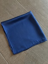 Blue Silk Pocket Square