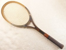 Vintage 1970s AMF HEAD Guillermo Vilas 65 in² 4 3/8" Grip Wooden Tennis Racquet