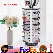Eyewear Display Stand Sunglasses Display Holder with Mirror for Store/44 Pairs