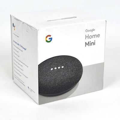 Google - Home Mini - Smart Assistant - Charcoal - GA00216-US - New