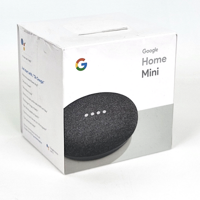 Google - Home Mini - Smart Assistant - Charcoal - GA00216-US - New