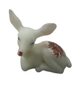 Fenton Victorian Rose Handpainted Deer