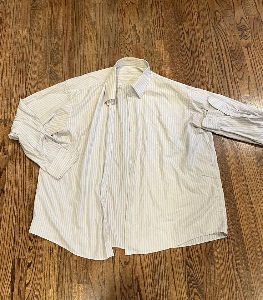 Lote de 2 camisas de vestir para hombre - APT.9 XXL azul a cuadros y Bellino XXL a rayas Foto 4 de 4