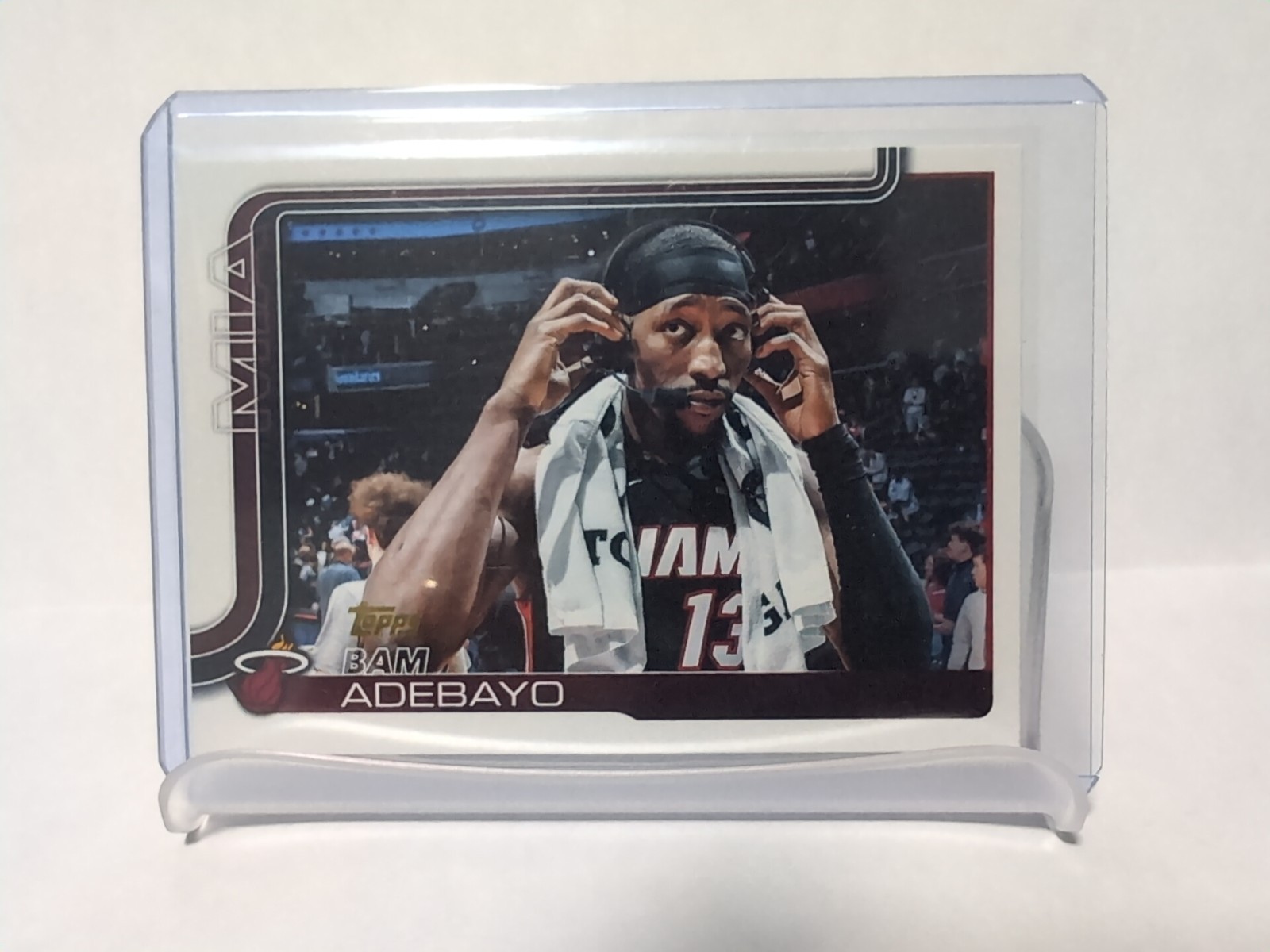 2025-26 Topps Basketball Bam Adebayo Golden Mirror SSP #75 Miami Heat