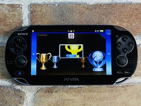 PS Vita PCH-1000 Crystal Black SONY Playstation Tested 8GB Charger Mine Craft P