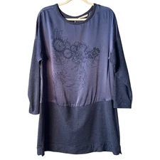 Soft Surroundings Floral Ombre Tunic Dress Size M | Long Sleeve Lounge Top