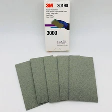 3M 30190 Foam Sheet Trizact Sanding 2-3/4 x 5-1/2 Hookit P3000 5 Sheets Per Pack