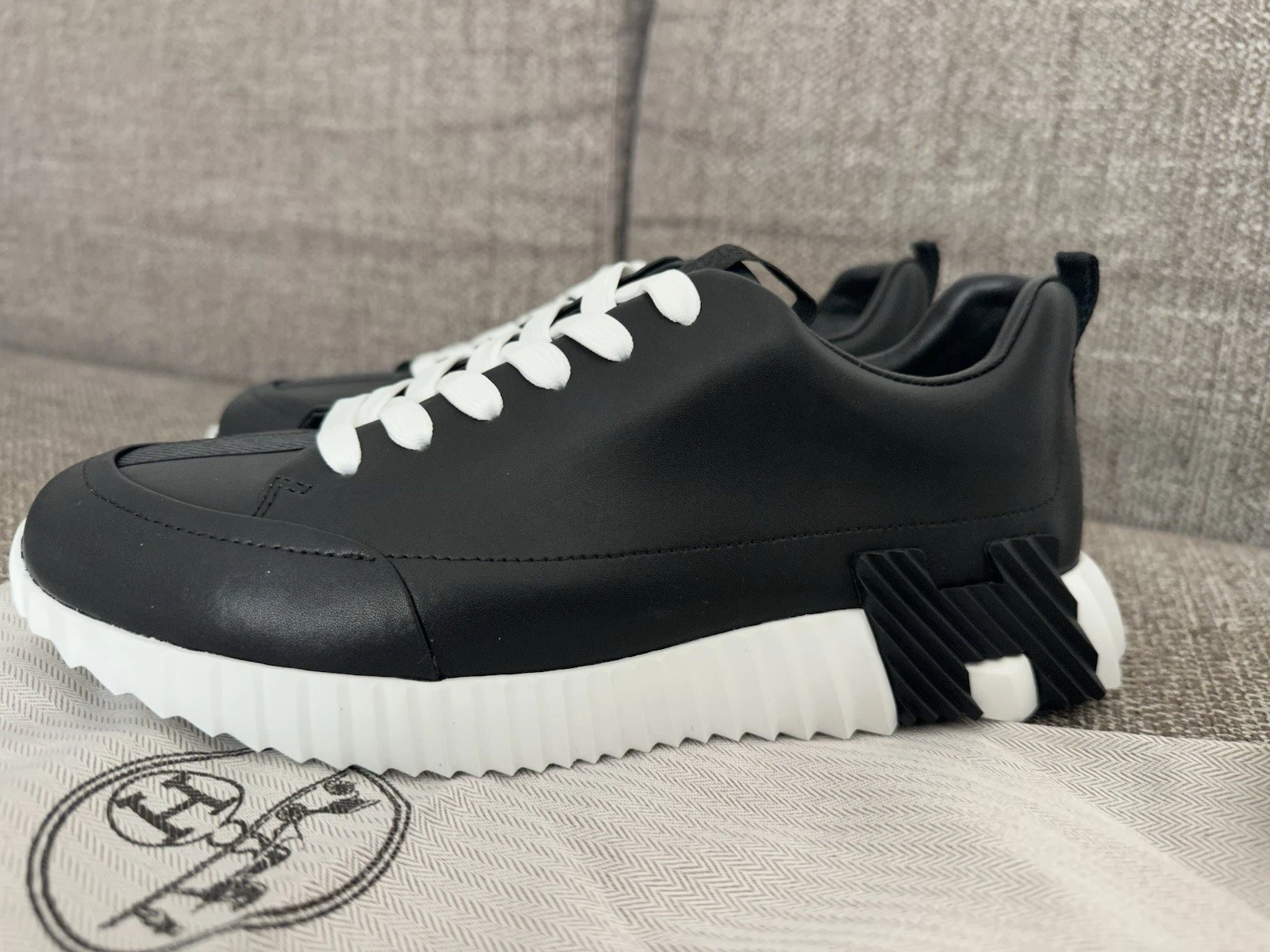 Hermès Bouncing Sneakers - Nr 42 - Black - New - US 8.5 - UK 7.5