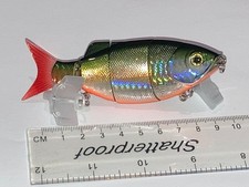 Sea Saltwater Coarse Freshwater Fishing Lure Swimbait Silver Green 12cm