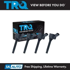 TRQ 4 Piece Engine Spark Ignition Coil Kit Direct Fit for Volkswagen VW