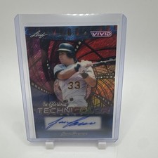 2025 Leaf Vivid - In Glorious Technicolor Autographs Jose Canseco #GA-JC1 1/6